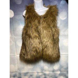 Faux fur vest